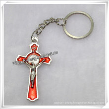 New Products Religious Cross Keychains, Fashion Cross Charm, Cross Key Chain (IO-CK060)